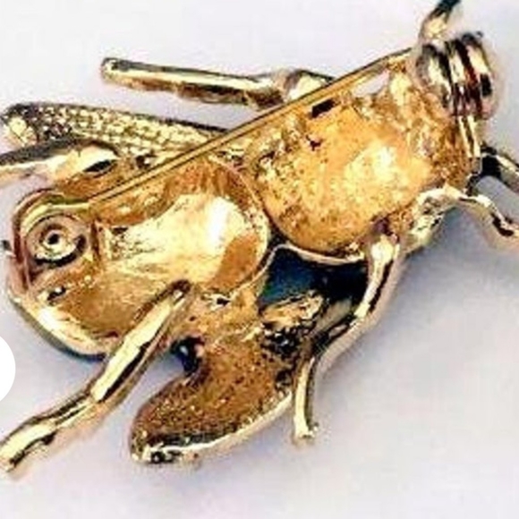 1 LEFT Adorable BROOCH /hair pin HONEYBEE ,scarf - Picture 4 of 7